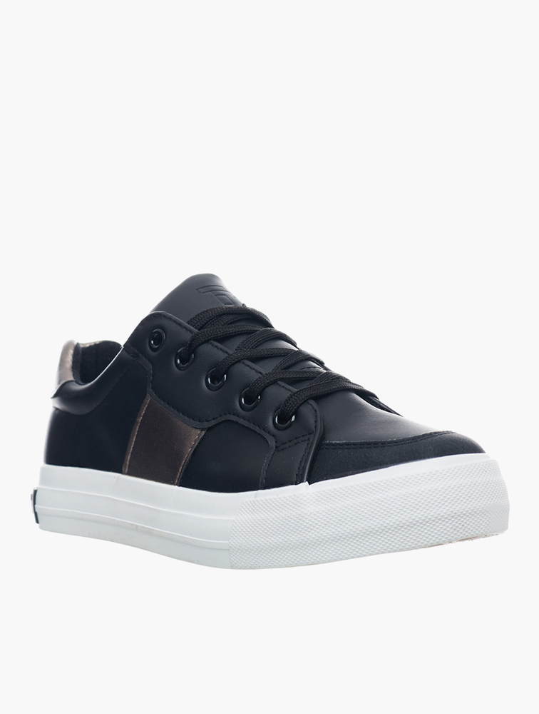 MyRunway | Shop TomTom Black Pewter Lace Up Sneakers for Women